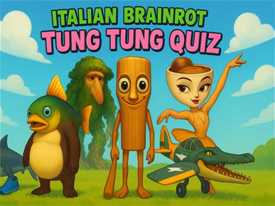 Italian Brainrot Tung Tung Quiz background