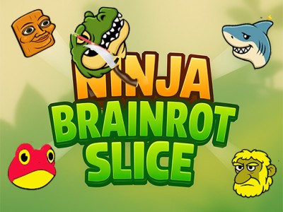 Ninja Brainrot Slice background