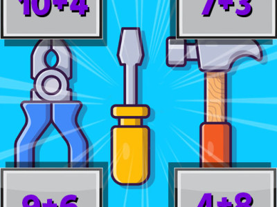 Objects Math Game background