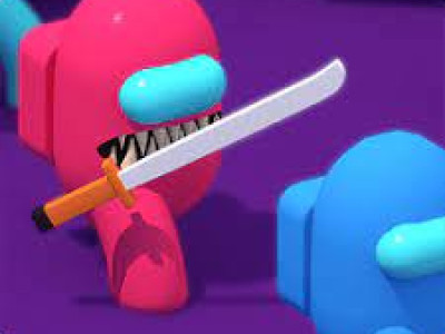 Red Impostor Vs. Crew background