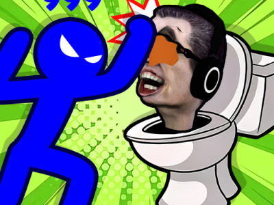 Stickman Hero Skibidi Tower Defense background